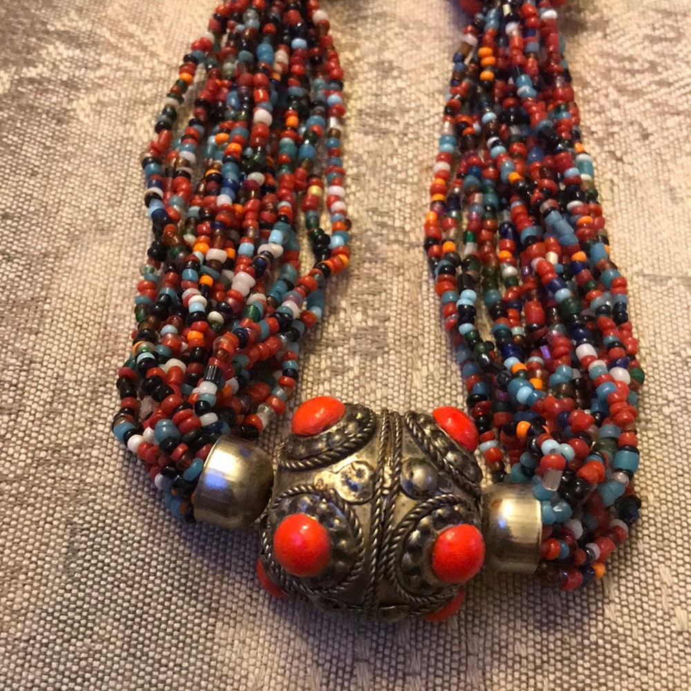 Gorgeous Beaded Statement Necklace - image 6